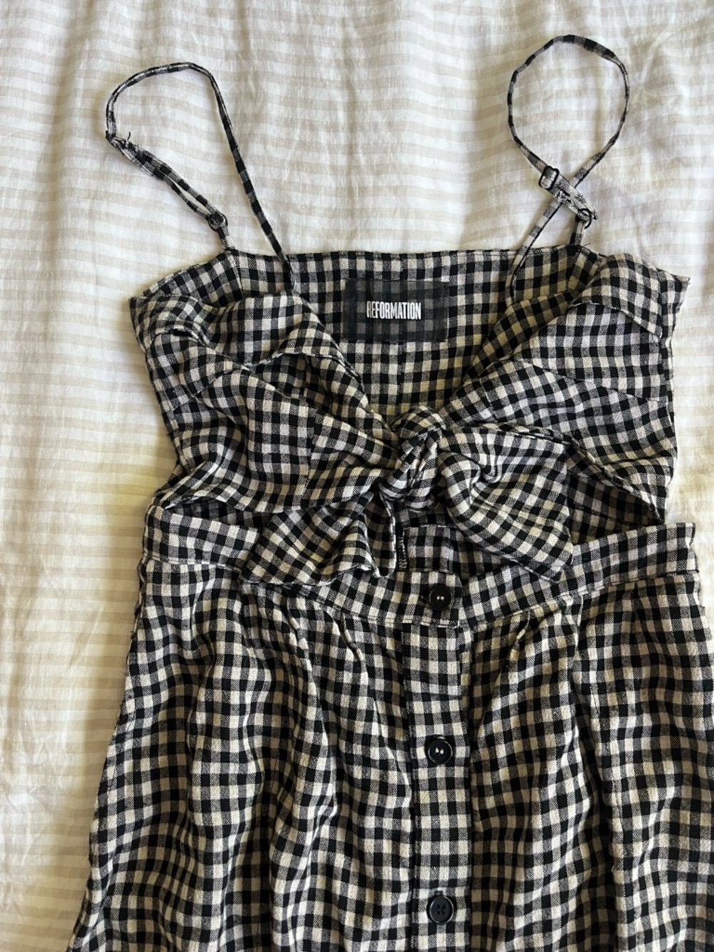 Reformation Gingham Riley Dress - Picture 4 of 8